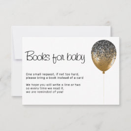 Glitz Baby Shower Birthday Party Books for baby Einladung