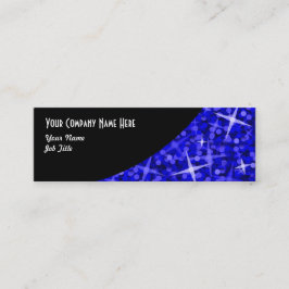Glitz Dark Blue Black Curve Visitenkartenmagazin Mini Visitenkarte