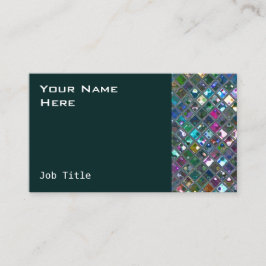 Glitz deckt aquamarine Seite mehrfarbige 2 mit Visitenkarte