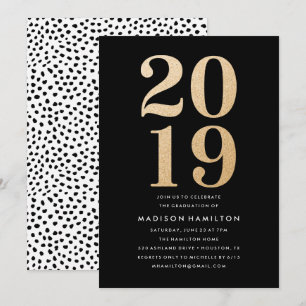 Glitz et Glamor   Invitations du groupe de diplômé