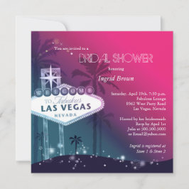 Glitz & Glam Las Vegas Brautparty Einladung