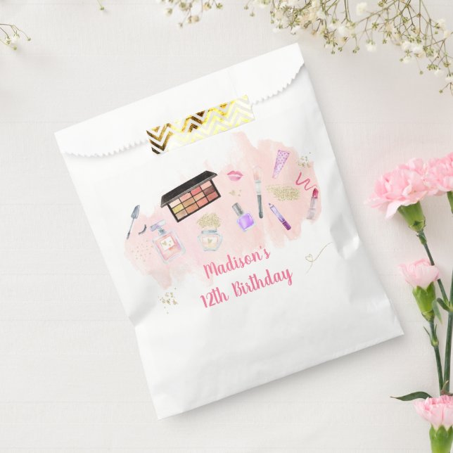 Glitz & Glam Pink Gold Wellness-Center Geburtstag Geschenktütchen (Versiegelt)