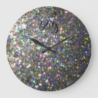 Glitz Hologram Glitzer Wall Clock!
