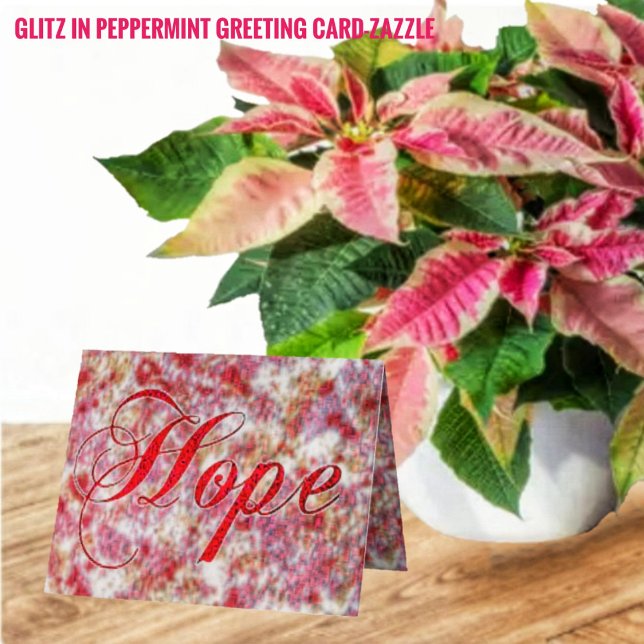 Glitz in Peppermint Feiertagskarte (Von Creator hochgeladen)