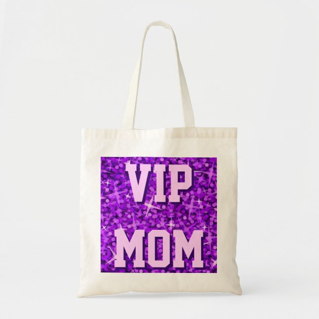 Glitz Lila "VIP-MAMA" Tasche (Vorne)