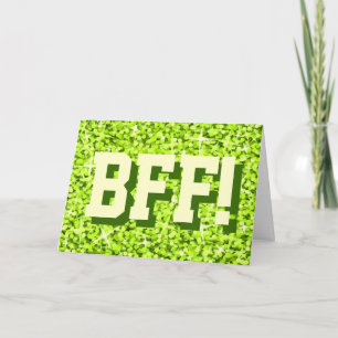 Glitz Lime 'BFF ! ' Bonne carte de voeux d'anniver
