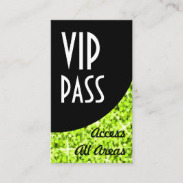 Glitz Limone "VIP Pass" Black Curve Visitenkarte