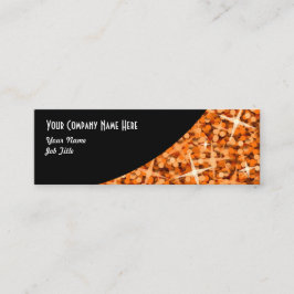 Glitz Orange Black Curve Visitenkartenmagazin Mini Visitenkarte