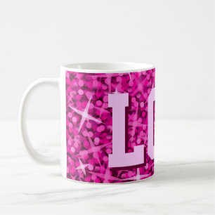 Glitz Pink print mug 'LOL!'