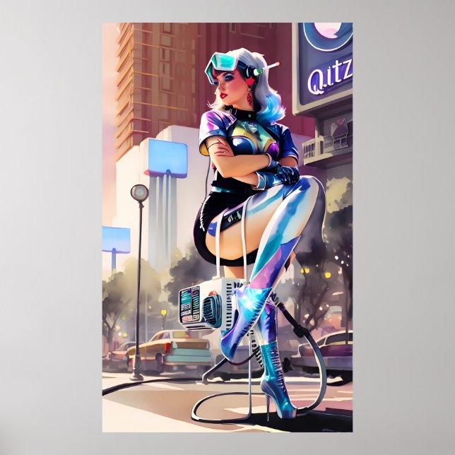 Glitz, Qitz und Glamour Ken Gage Art Poster (Vorne)