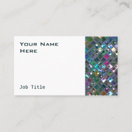 Glitz Tiles Multicfarbrot 2 weiße Seite Visitenkarte