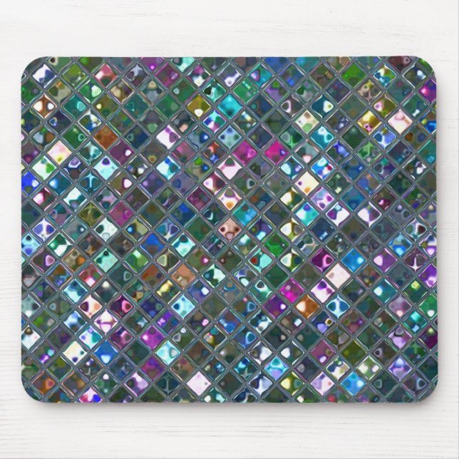 Glitz Tiles Multicolored 2 Print Mousepad (Vorne)