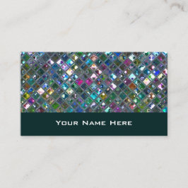 Glitz Tiles Multicolored 2 Visitenkarte aquamarin