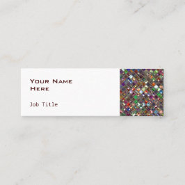 Glitz Tiles Multicolored side skinnwhite Mini Visitenkarte