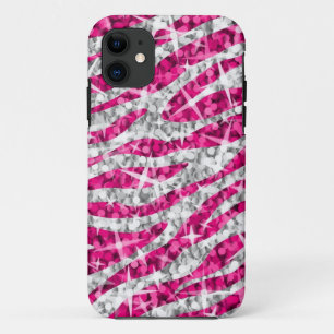 Glitz Zebra Pink iPhone Gehäuse (horizontal) title_seo2