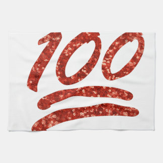 Glitzer 100 Emoji Geschirrtuch