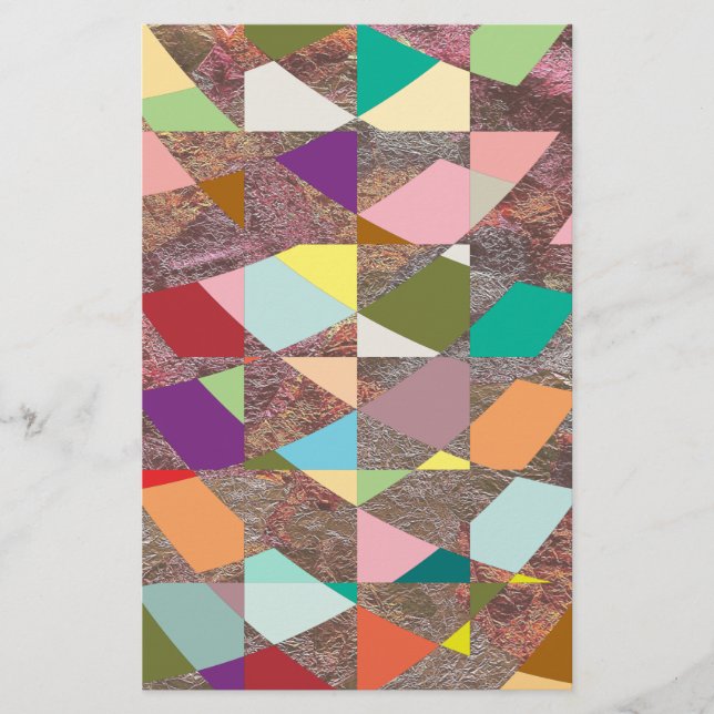 Glitzer abstrakt Colors Briefpapier (Vorderseite)