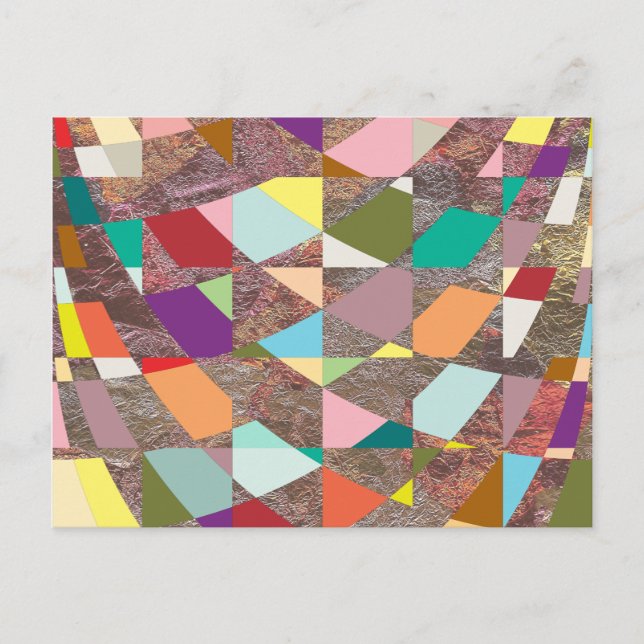 Glitzer abstrakt Colors Postkarte (Vorderseite)