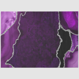 Glitzer Agate für lila und Silber-Imitate Seidenpapier