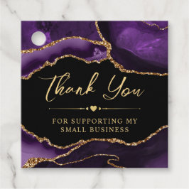Glitzer Agate Small Business für lila und Gold Imi Geschenkanhänger
