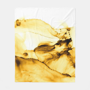 Glitzer Alkohol Tinte Art. Japanischer Tintenstil. Fleecedecke