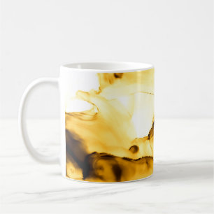 Glitzer Alkohol Tinte Art. Japanischer Tintenstil. Kaffeetasse