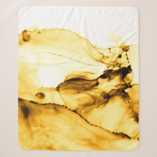 Glitzer Alkohol Tinte Art. Japanischer Tintenstil. Sherpadecke