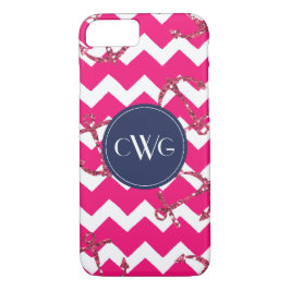 Glitzer Anker Rosa Zickzack Monogramm title_seo2