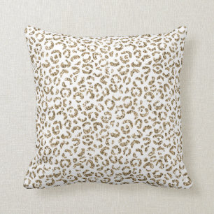 Glitzer Antiquitäten Gold Leopard Print         Kissen