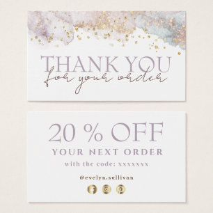 Glitzer Aquarellformen dank Discount-Karte