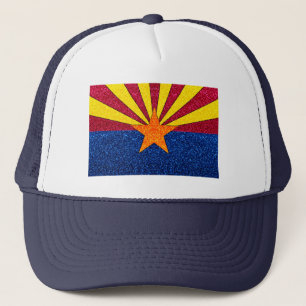 Glitzer Arizona Fahne LKW-Hut Truckerkappe