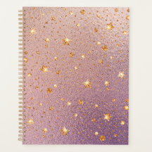 Glitzer auf Rose Gold und Lila Foil Textur