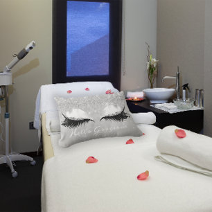 Glitzer Augen Makeup Lashes Lendenkissen