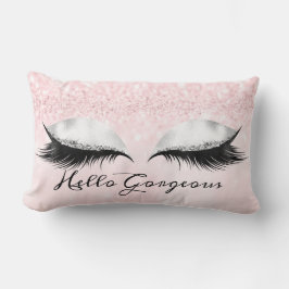Glitzer Augen Makeup Lashes Pink Pastel Gorgee Lendenkissen