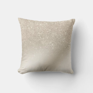 Glitzer aus Birne, ivory ombre, metallisch Kissen