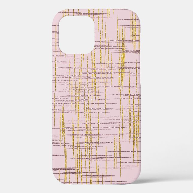 Glitzer aus Gold und Rot Case-Mate iPhone Hülle (Rückseite)