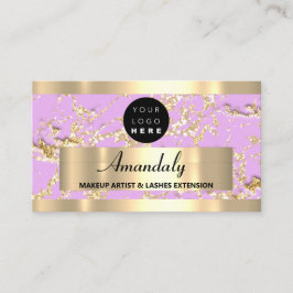 Glitzer aus Goldmarmor Mode Beautique Shop Violet Visitenkarte