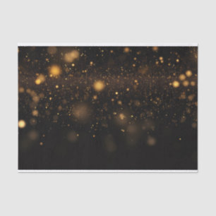 Glitzer aus Schwarz und Gold Seidenpapier