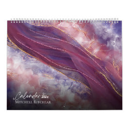 Glitzer aus weißem Rosengold Kalender