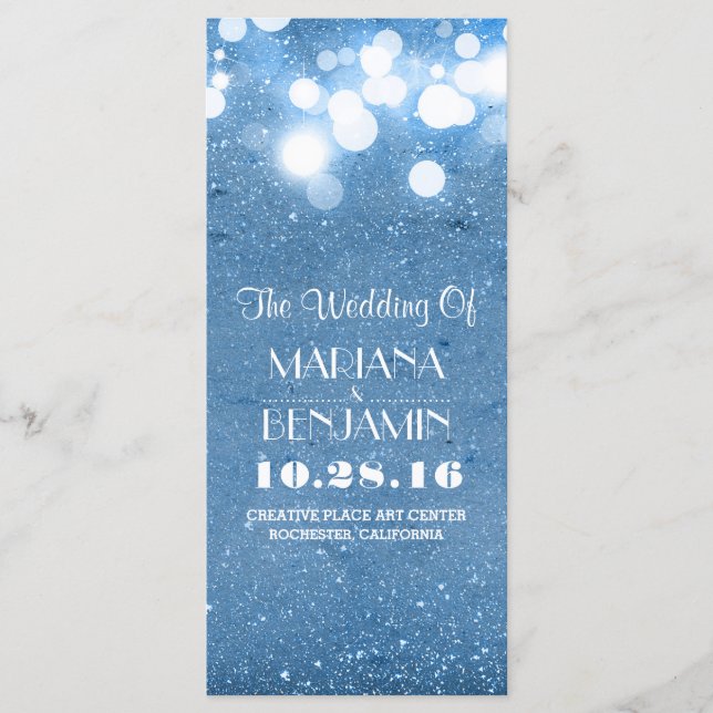 Glitzer-Blau-Lichteffekt Programm (Vorderseite)