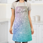 Glitzer Bokeh Glamour Elegant Schürze<br><div class="desc">Dieses farbenfrohe, bunt gestylte Glitzer-Muster lässt sich einfach mit Ihrem individuelle Name und/oder Monogramm personalisieren.</div>