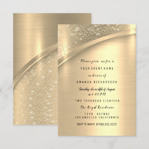 Glitzer Bridal zum Hochzeitstag Einladung