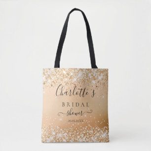 GLITZER BRIDESMAID GIFT TOTE BAG TASCHE