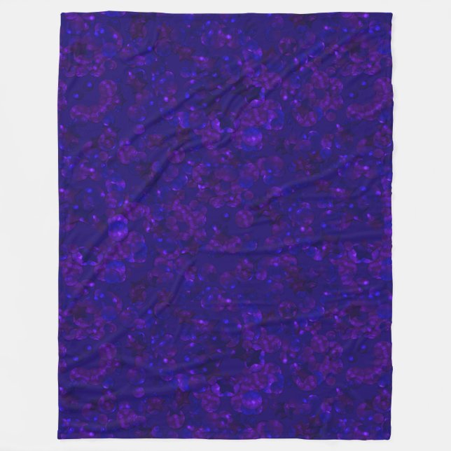 Glitzer-Buchse-Funkeldruck Fleecedecke (Vorderseite)