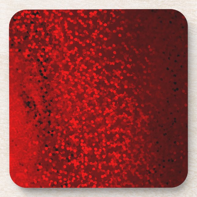 Glitzer-Buchse-Funkeldruck Getränkeuntersetzer (Vorderseite)
