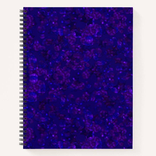 Glitzer-Buchse-Funkeldruck Notizbuch (Vorderseite)