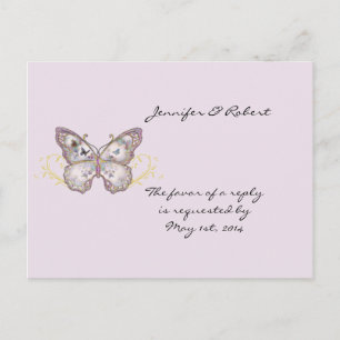Glitzer Butterfly auf der Lavender UAWG Postkarte
