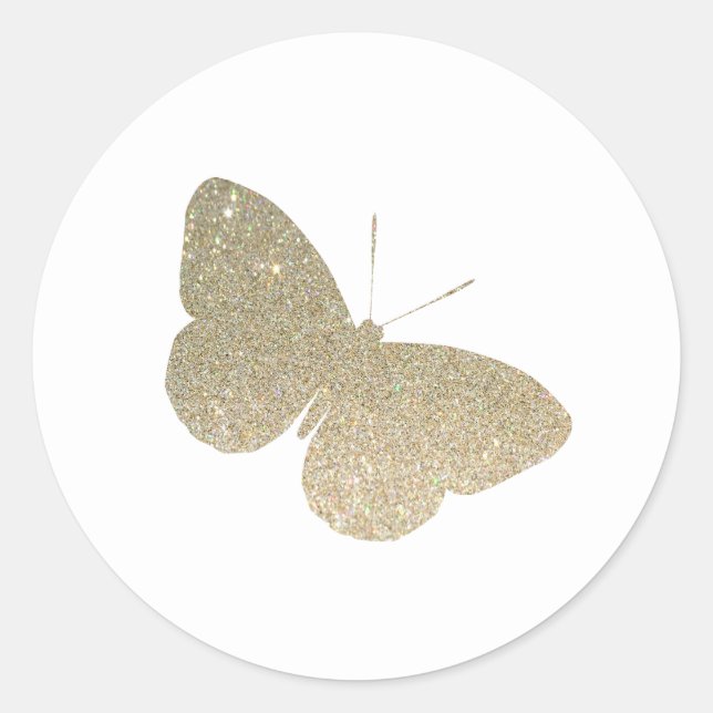 Glitzer Butterfly Sticker (Vorderseite)