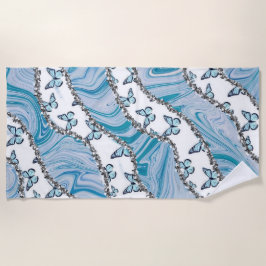 Glitzer Butterfly Strandtuch