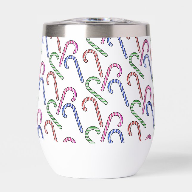 Glitzer Candy Cane Pattern (Vorderseite)